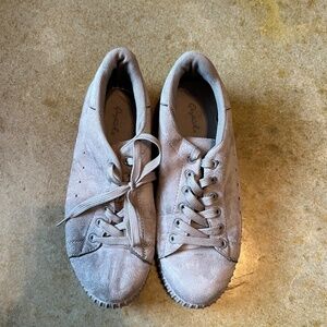 Grey faux suede sneaker - Size 10 - AL